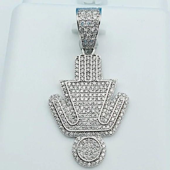 "925 Sterling Silver Cubic Zirconia Pendant, U19254757 - Picture 2 of 11